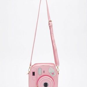 Stoney Clover Lane Pink Camera Crossbody Bag